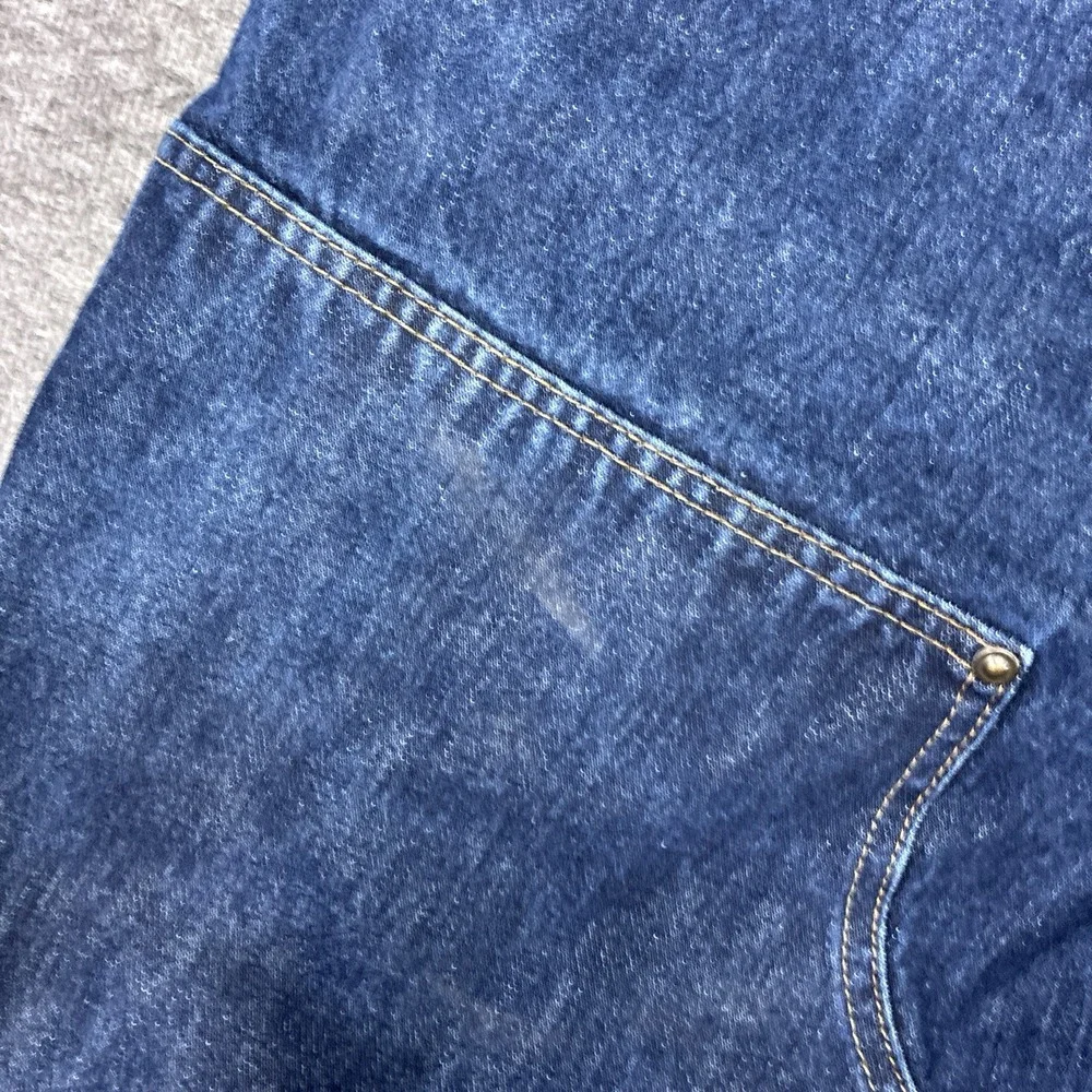 Carhartt Logger Jeans 42x32 Denim Double Knee Work Pants‎ Rare Distressed